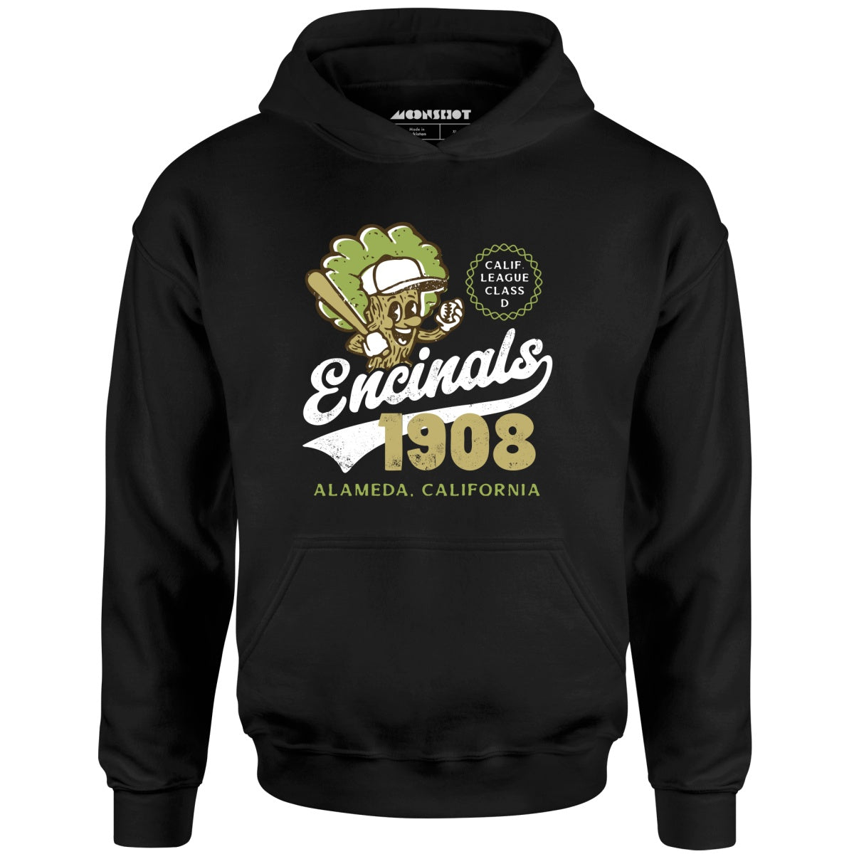 Alameda Encinals - California - Vintage Defunct Baseball Teams - Unisex Hoodie