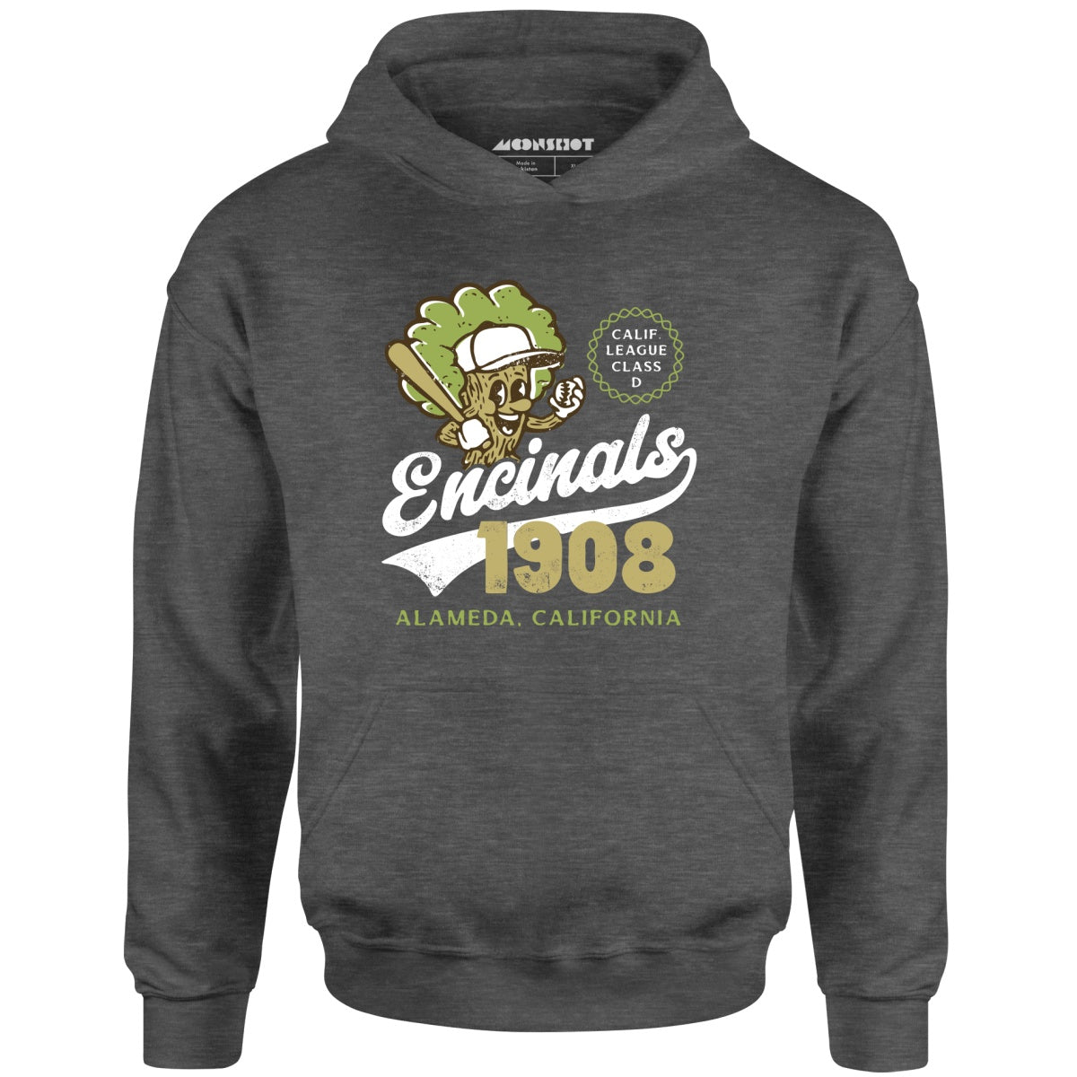 Alameda Encinals - California - Vintage Defunct Baseball Teams - Unisex Hoodie