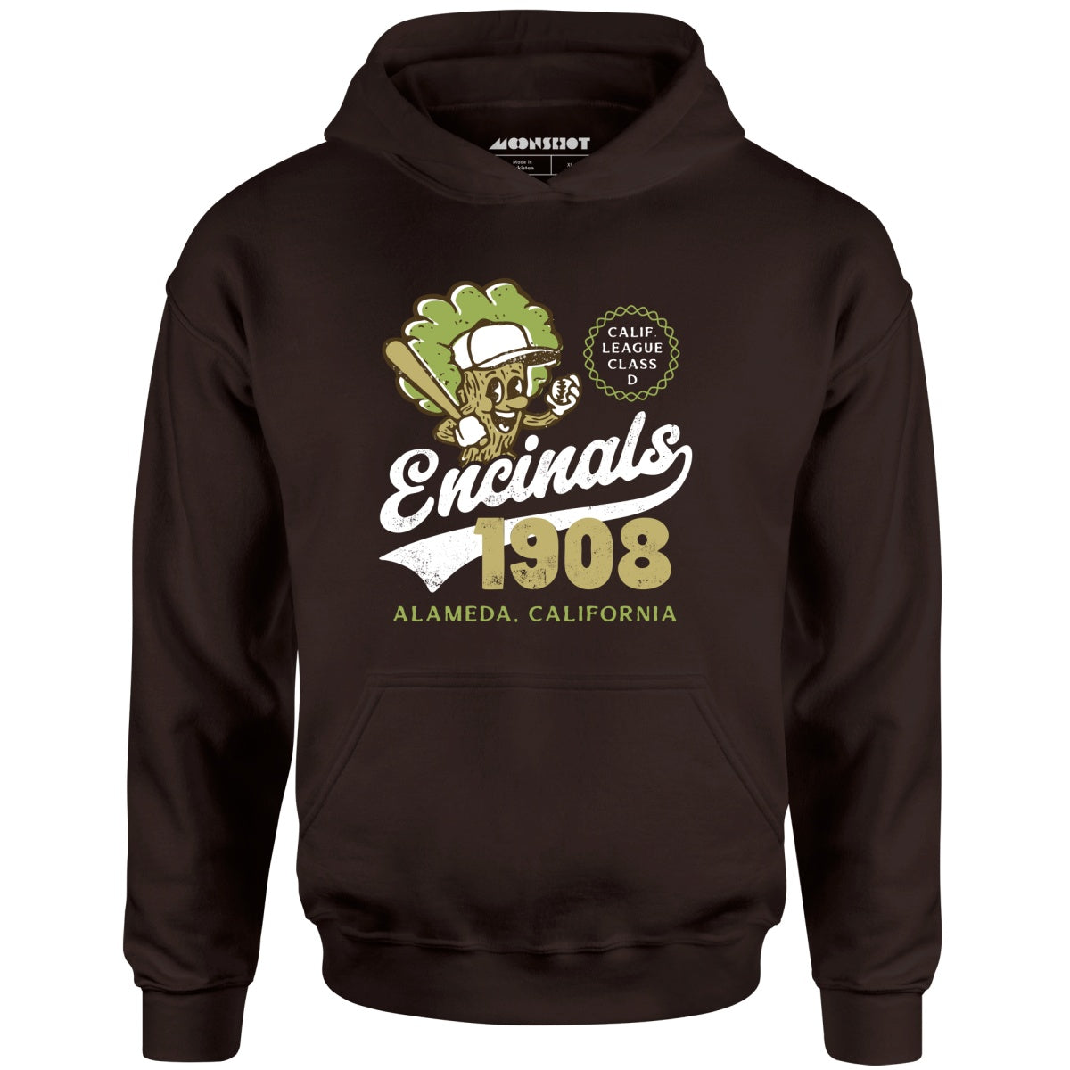 Alameda Encinals - California - Vintage Defunct Baseball Teams - Unisex Hoodie