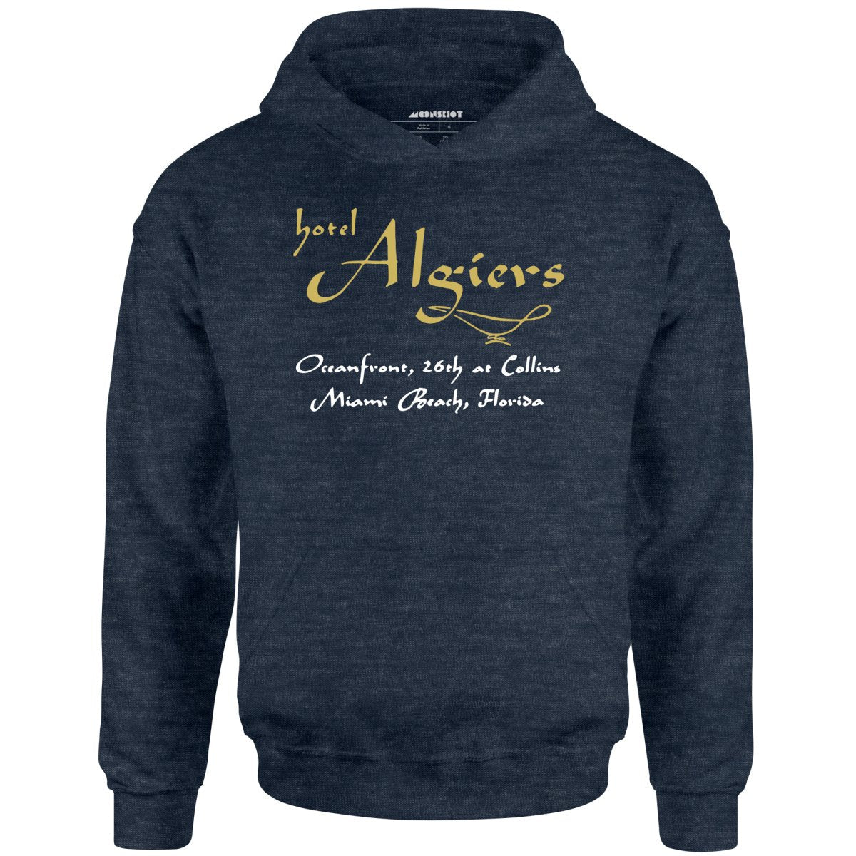 Algiers Hotel - Miami Beach, FL - Vintage Hotel - Unisex Hoodie