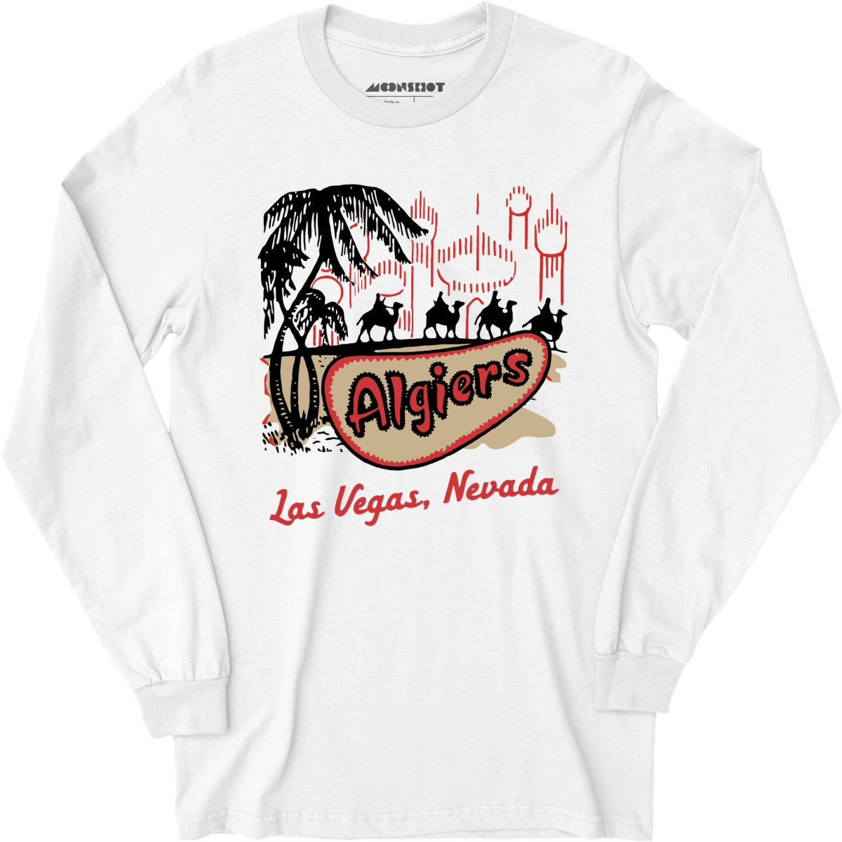 Algiers Hotel v2 - Vintage Las Vegas - Long Sleeve T-Shirt
