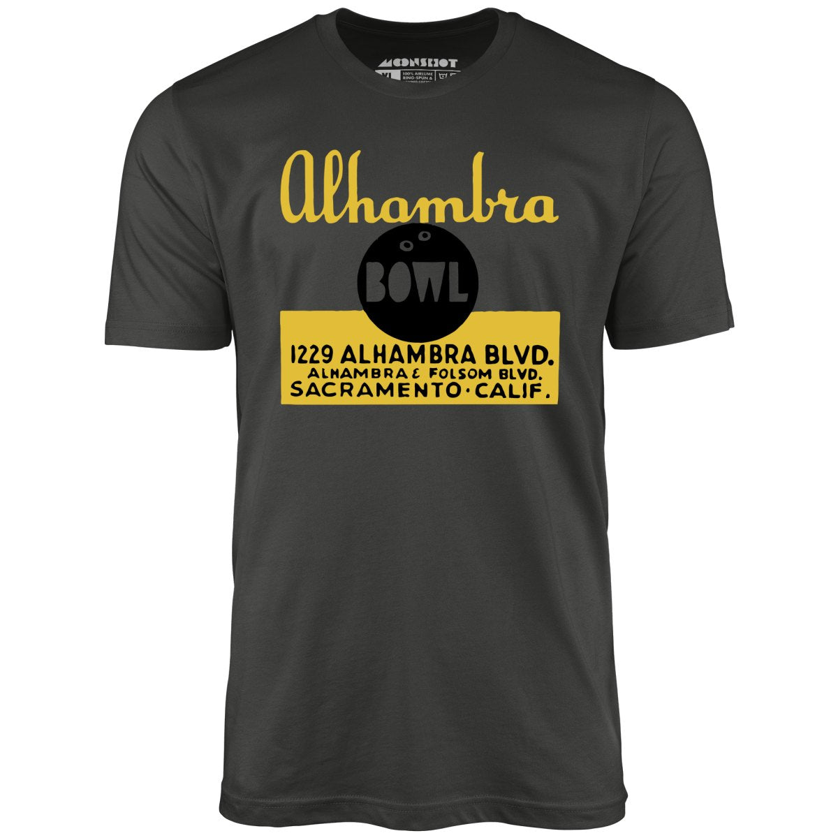Alhambra Bowl - Sacramento, CA - Vintage Bowling Alley - Unisex T-Shirt