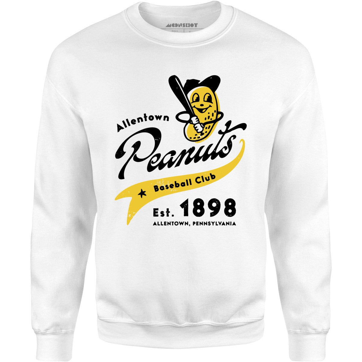 Allentown Peanuts - Pennsylvania - Vintage Defunct Baseball Teams - Unisex Sweatshirt