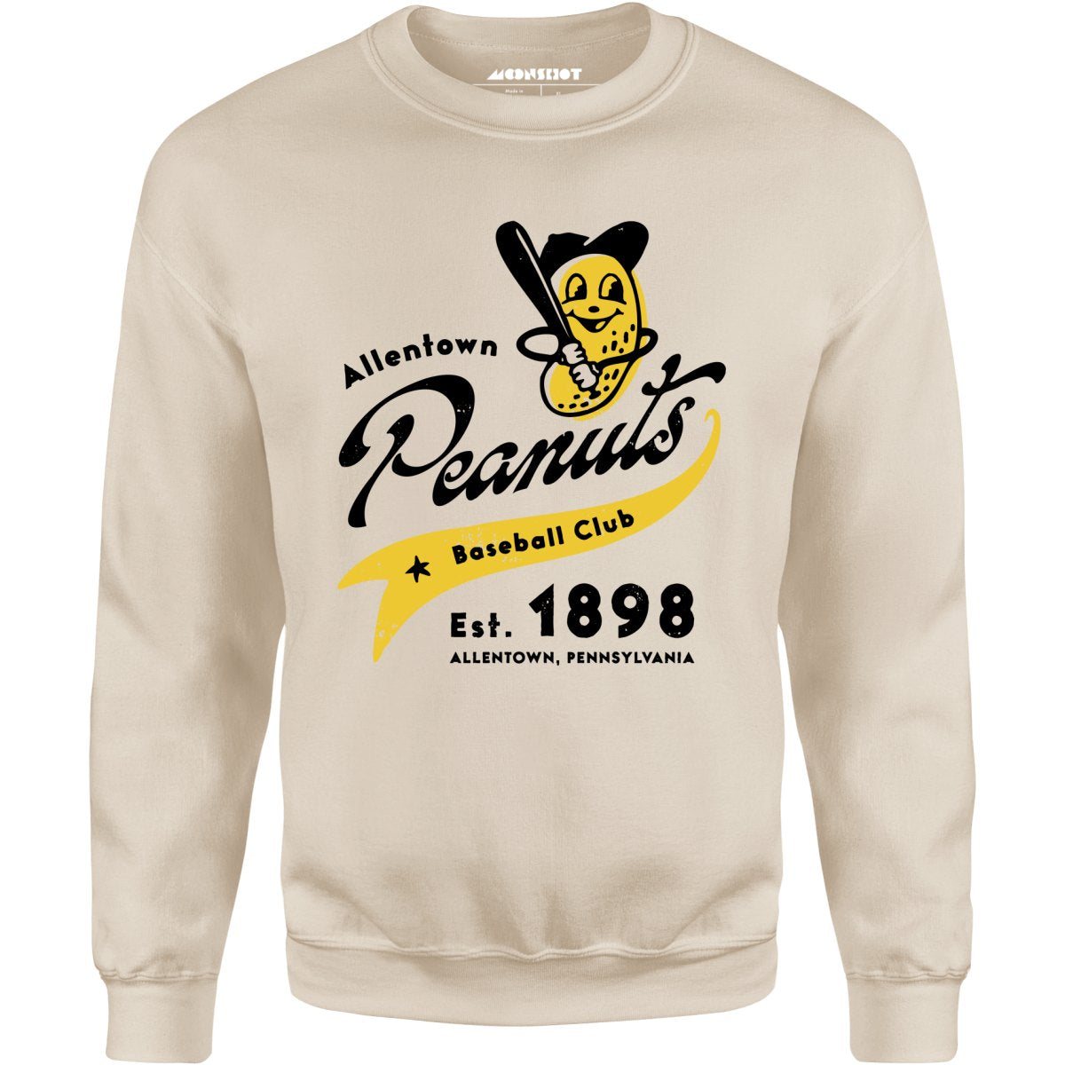 Allentown Peanuts - Pennsylvania - Vintage Defunct Baseball Teams - Unisex Sweatshirt
