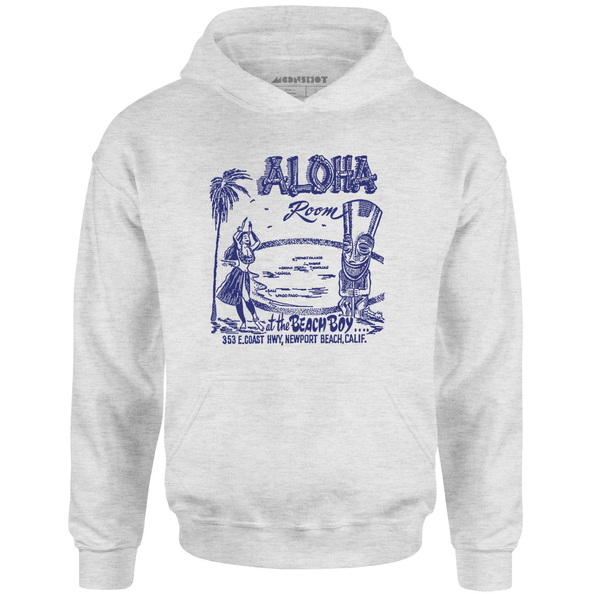 Aloha Room - Newport Beach, CA - Vintage Tiki Bar - Unisex Hoodie