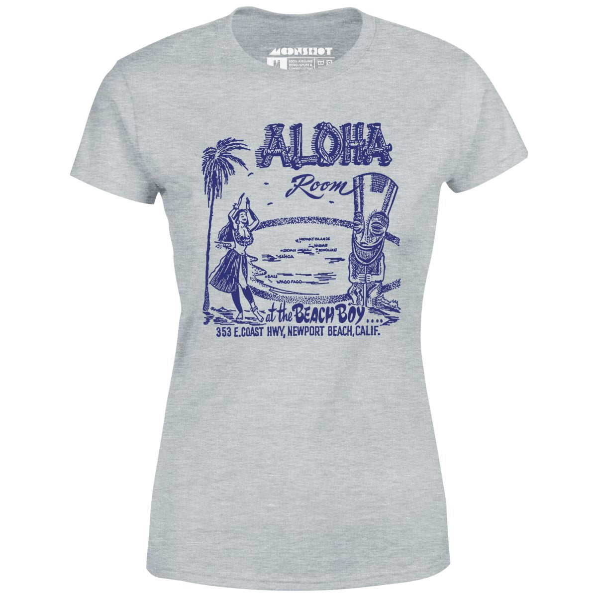 Aloha Room - Newport Beach, CA - Vintage Tiki Bar - Women's T-Shirt