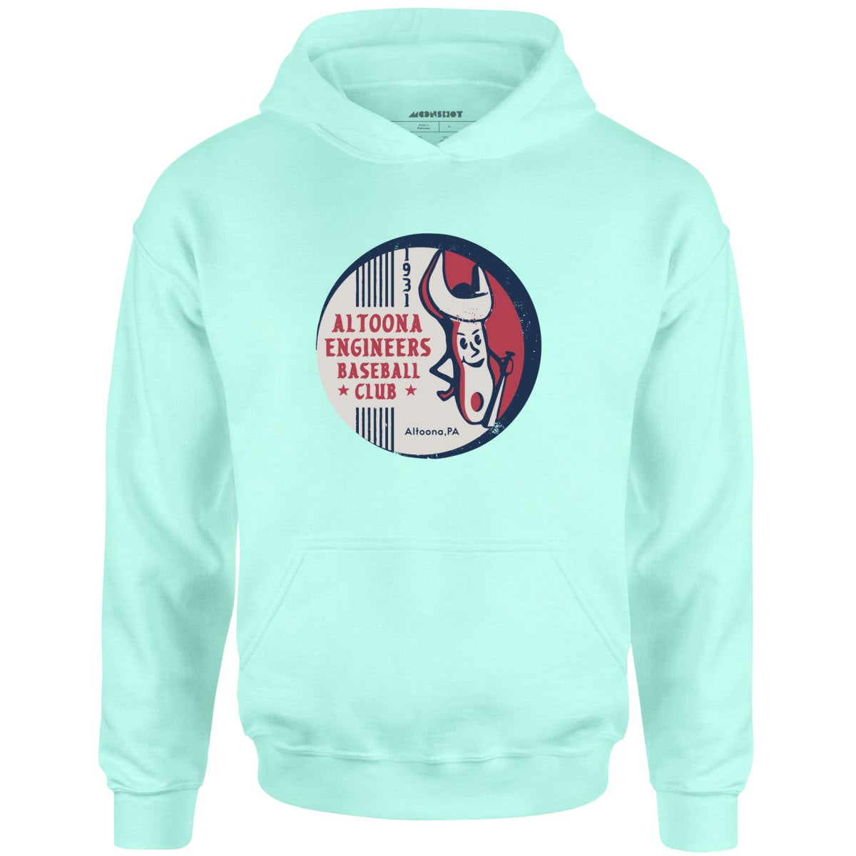 Altoona Engineers - Pennsylvania - Vintage Defunct Baseball Teams - Unisex Hoodie