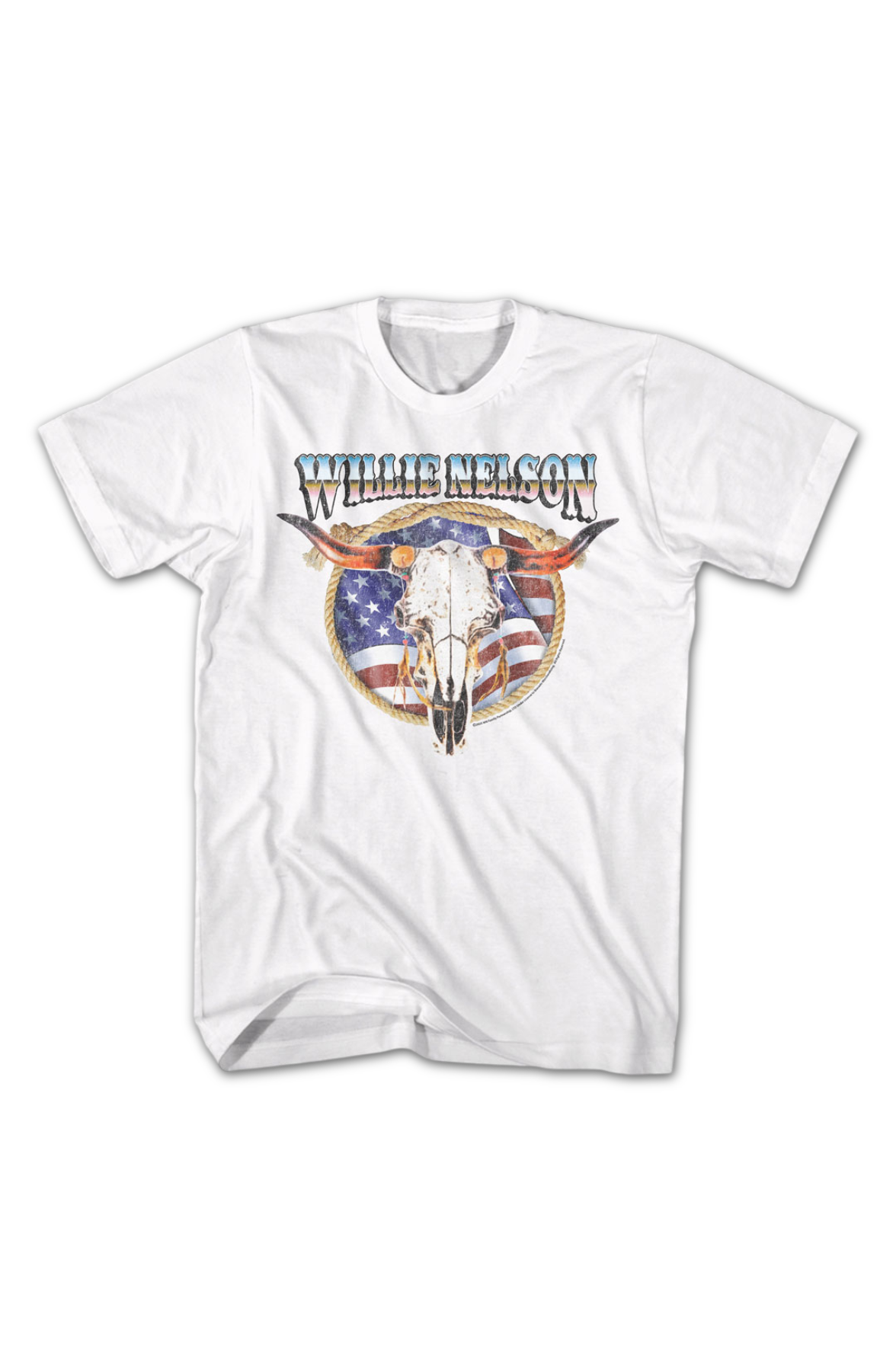 American Cow Skull Willie Nelson T-Shirt