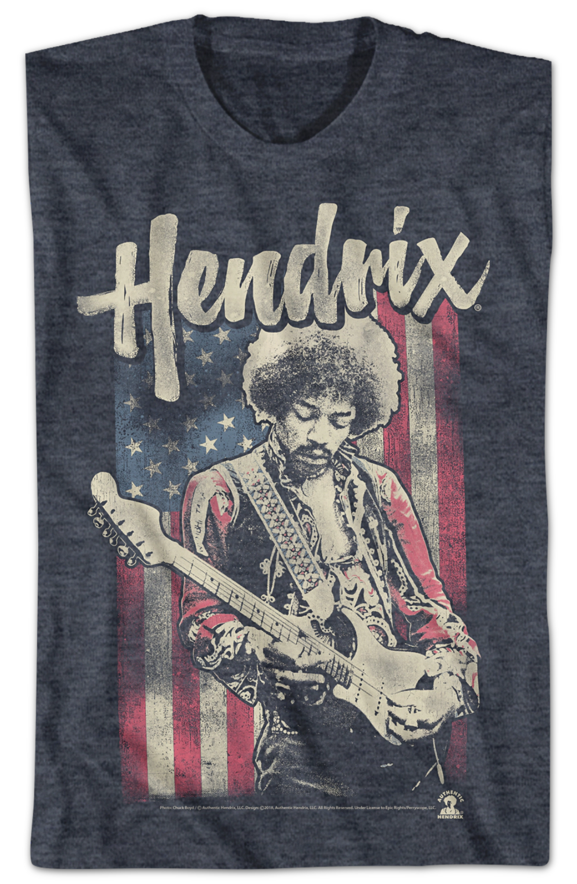 American Flag Jimi Hendrix T-Shirt