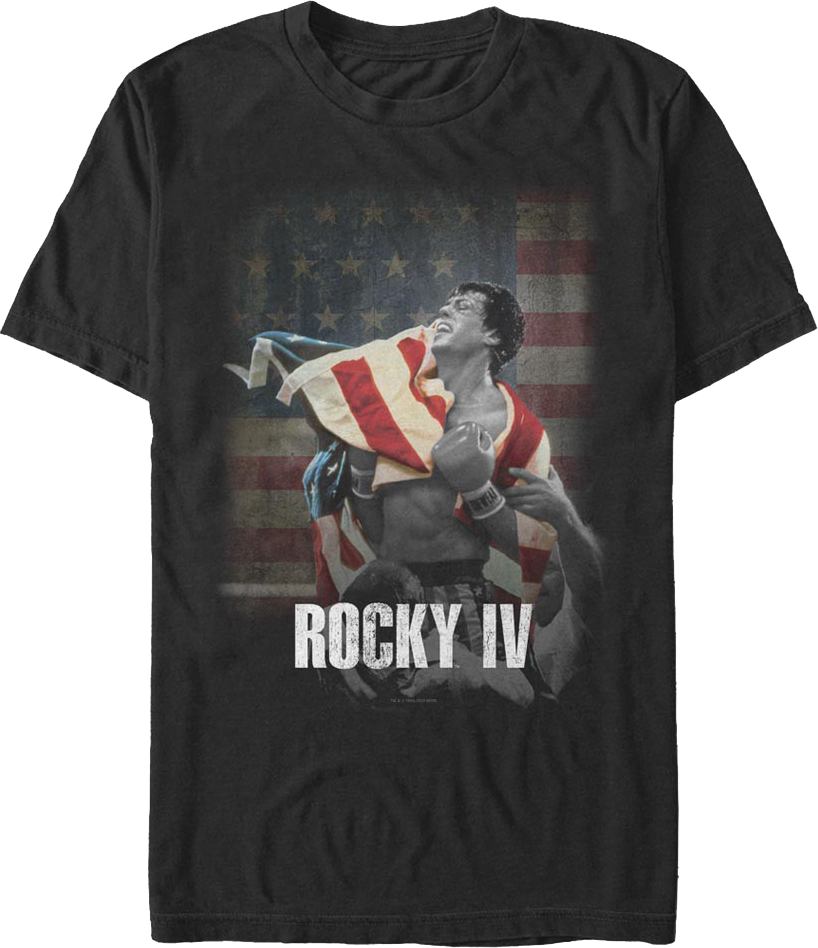 American Flag Rocky IV T-Shirt