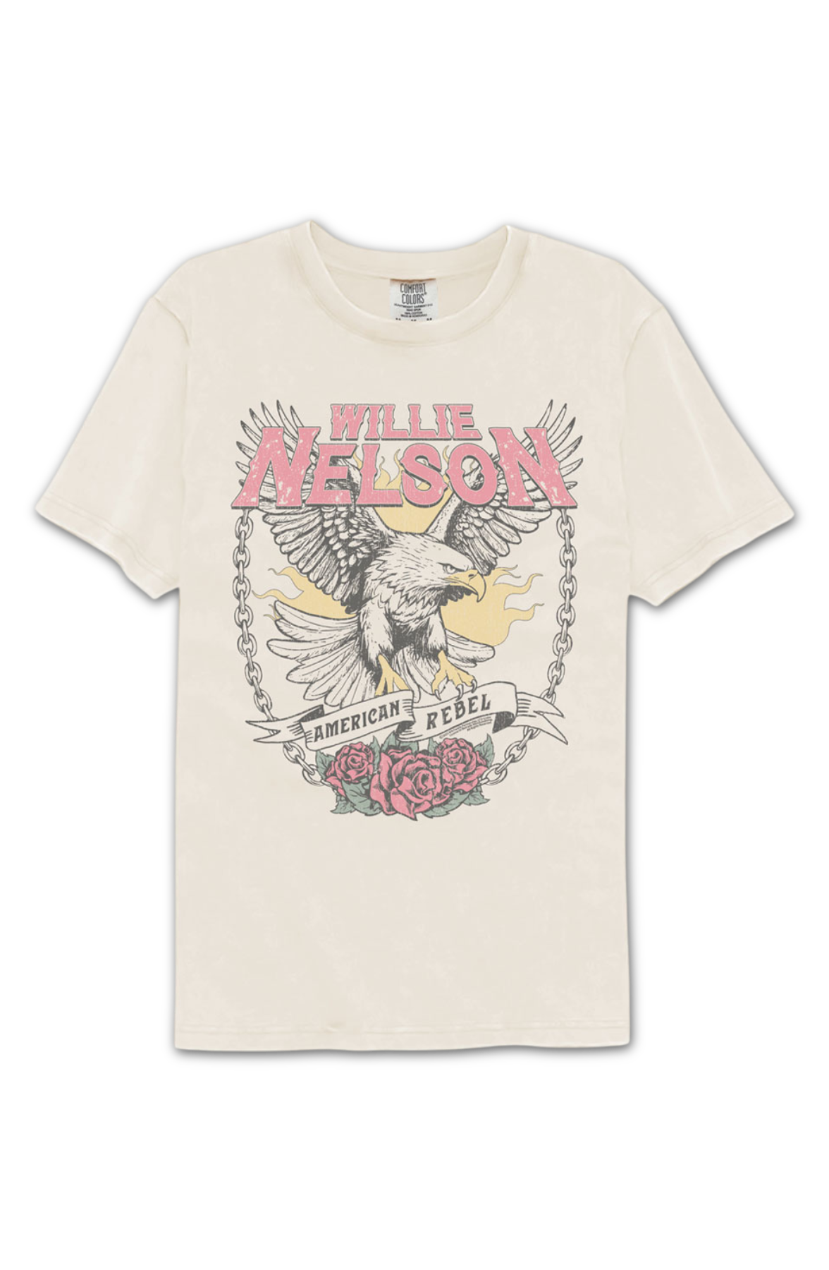 American Rebel Willie Nelson Comfort Colors Brand T-Shirt