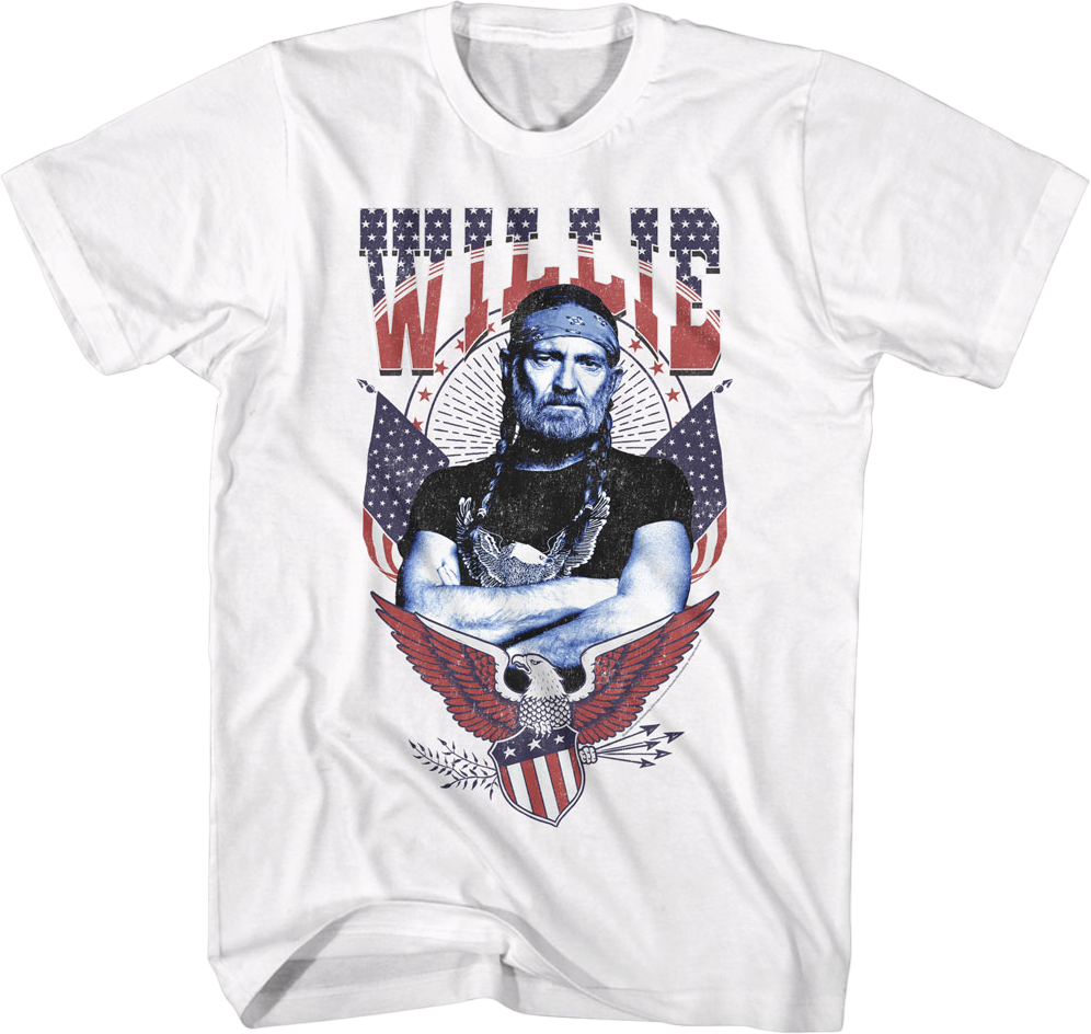 Americana Eagle Willie Nelson T-Shirt