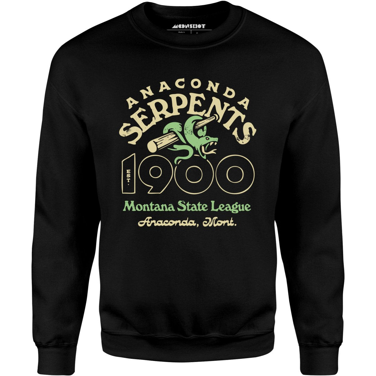 Anaconda Serpents - Montana - Vintage Defunct Baseball Teams - Unisex Sweatshirt