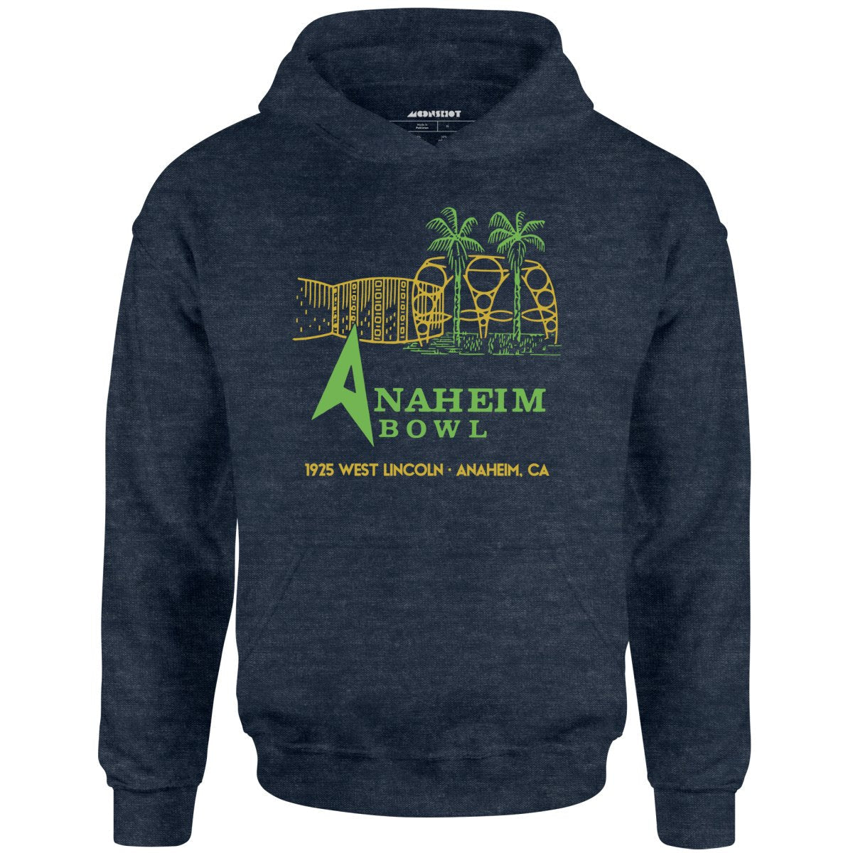 Anaheim Bowl - Anaheim, CA - Vintage Bowling Alley - Unisex Hoodie