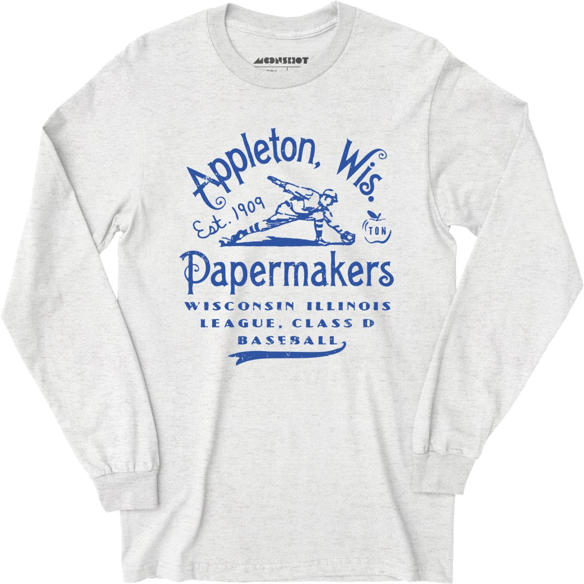 Appleton Papermakers - Wisconsin - Vintage Defunct Baseball Teams - Long Sleeve T-Shirt