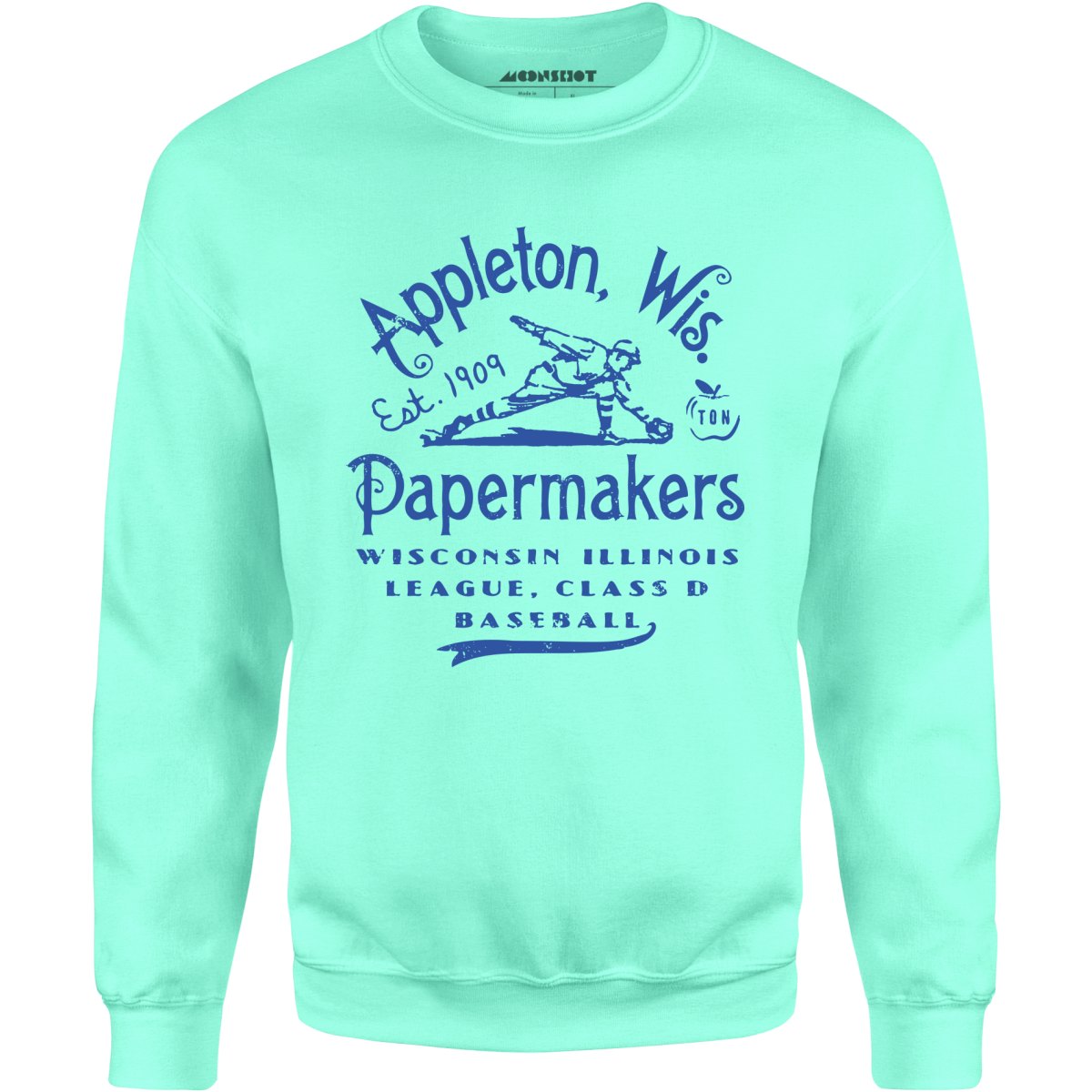 Appleton Papermakers - Wisconsin - Vintage Defunct Baseball Teams - Unisex Sweatshirt