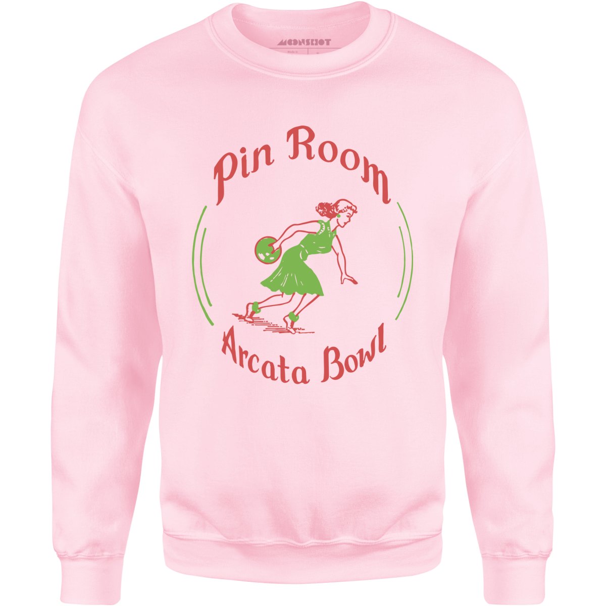 Arcata Bowl Pin Room - Arcata, CA - Vintage Bowling Alley - Unisex Sweatshirt