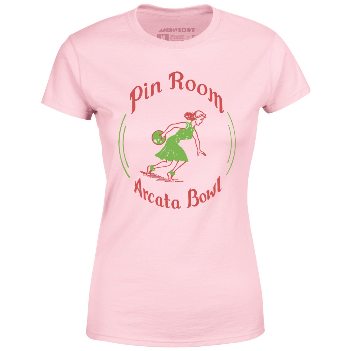 Arcata Bowl Pin Room - Arcata, CA - Vintage Bowling Alley - Women's T-Shirt