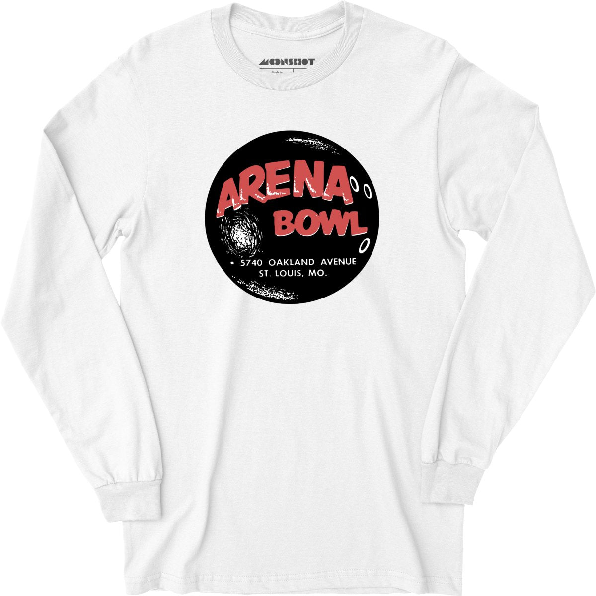 Arena Bowl - St. Louis, MO - Vintage Bowling Alley - Long Sleeve T-Shirt