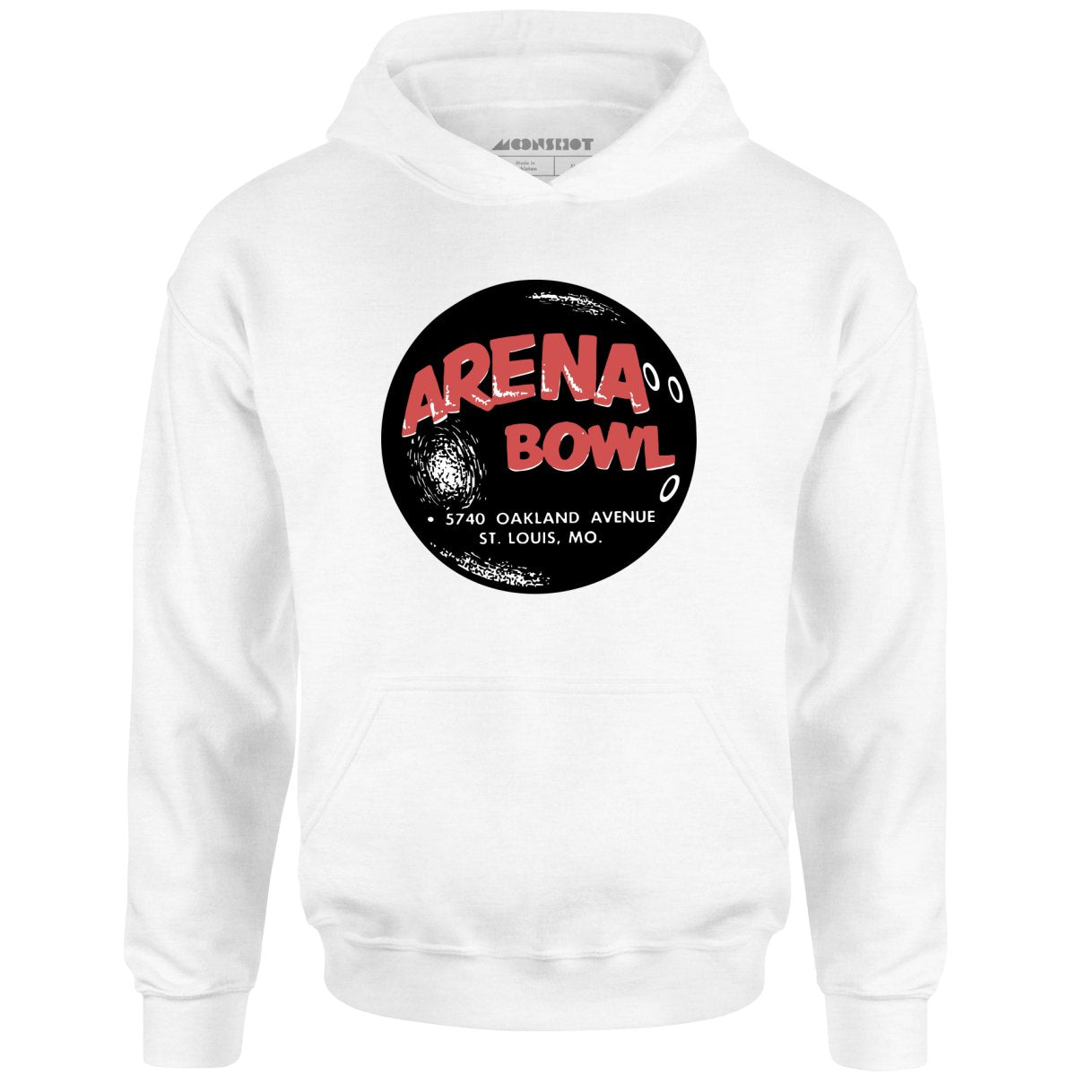 Arena Bowl - St. Louis, MO - Vintage Bowling Alley - Unisex Hoodie