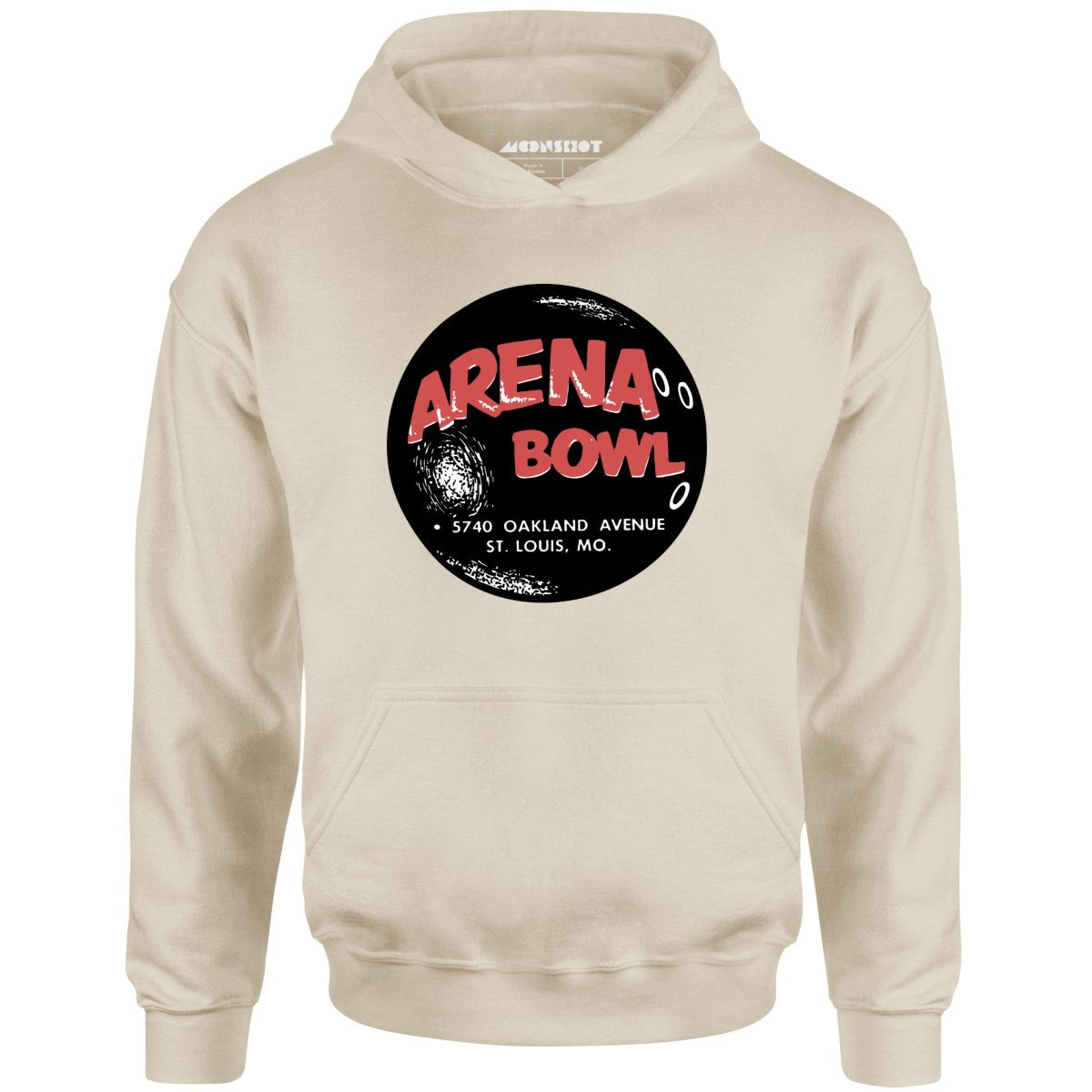 Arena Bowl - St. Louis, MO - Vintage Bowling Alley - Unisex Hoodie