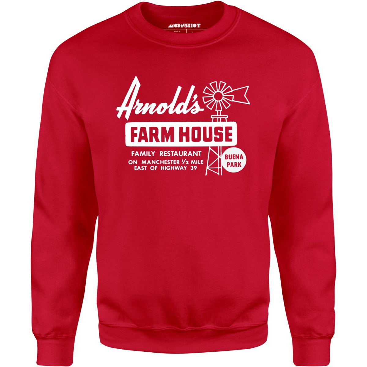 Arnold's Farmhouse - Buena Park, CA - Vintage Restaurant - Unisex Sweatshirt