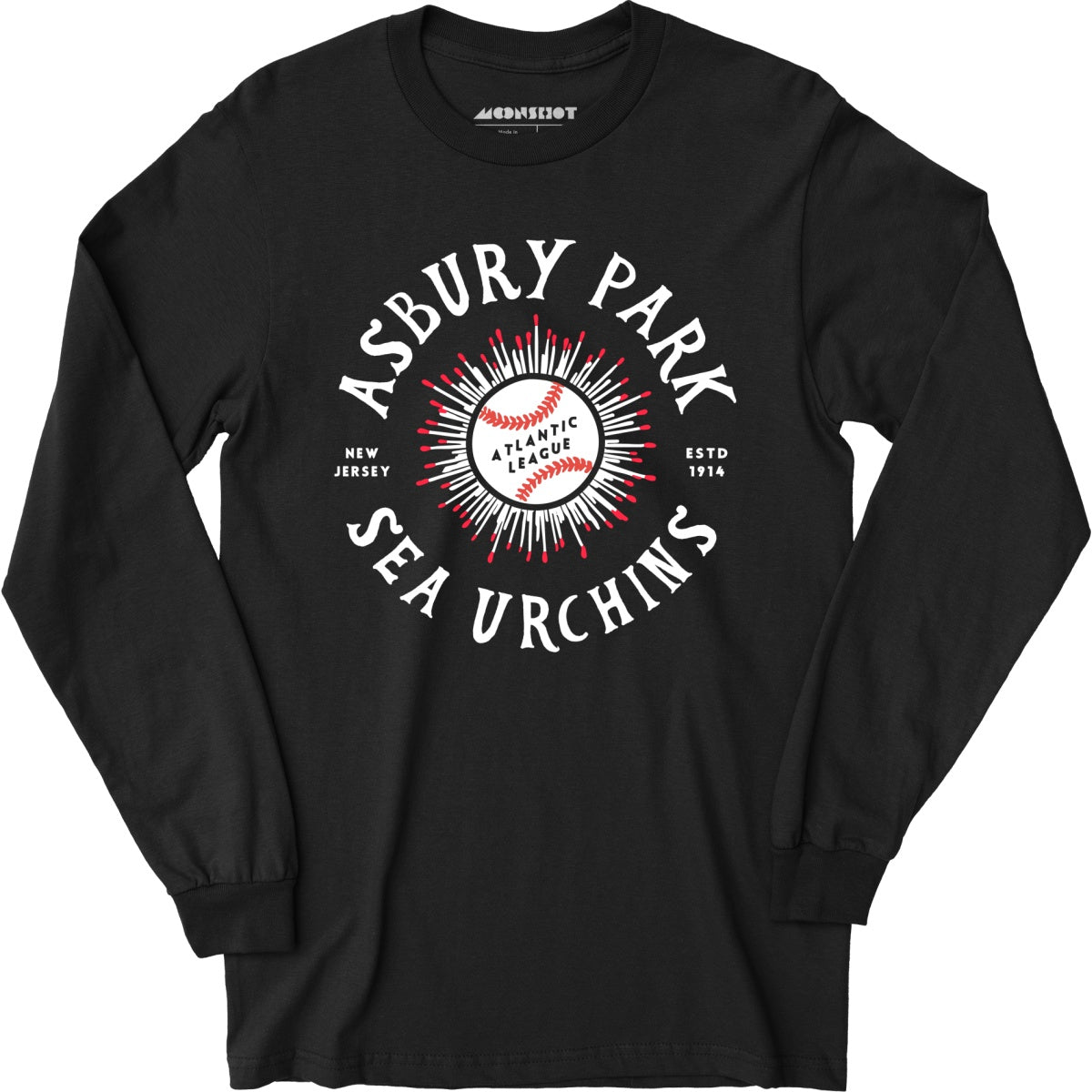 Asbury Park Sea Urchins - New Jersey - Vintage Defunct Baseball Teams - Long Sleeve T-Shirt