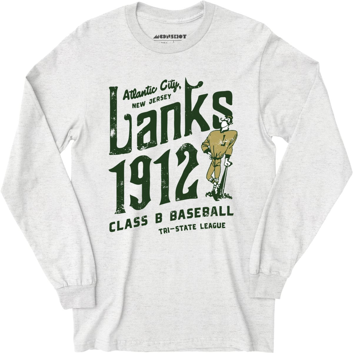Atlantic City Lanks - New Jersey - Vintage Defunct Baseball Teams - Long Sleeve T-Shirt