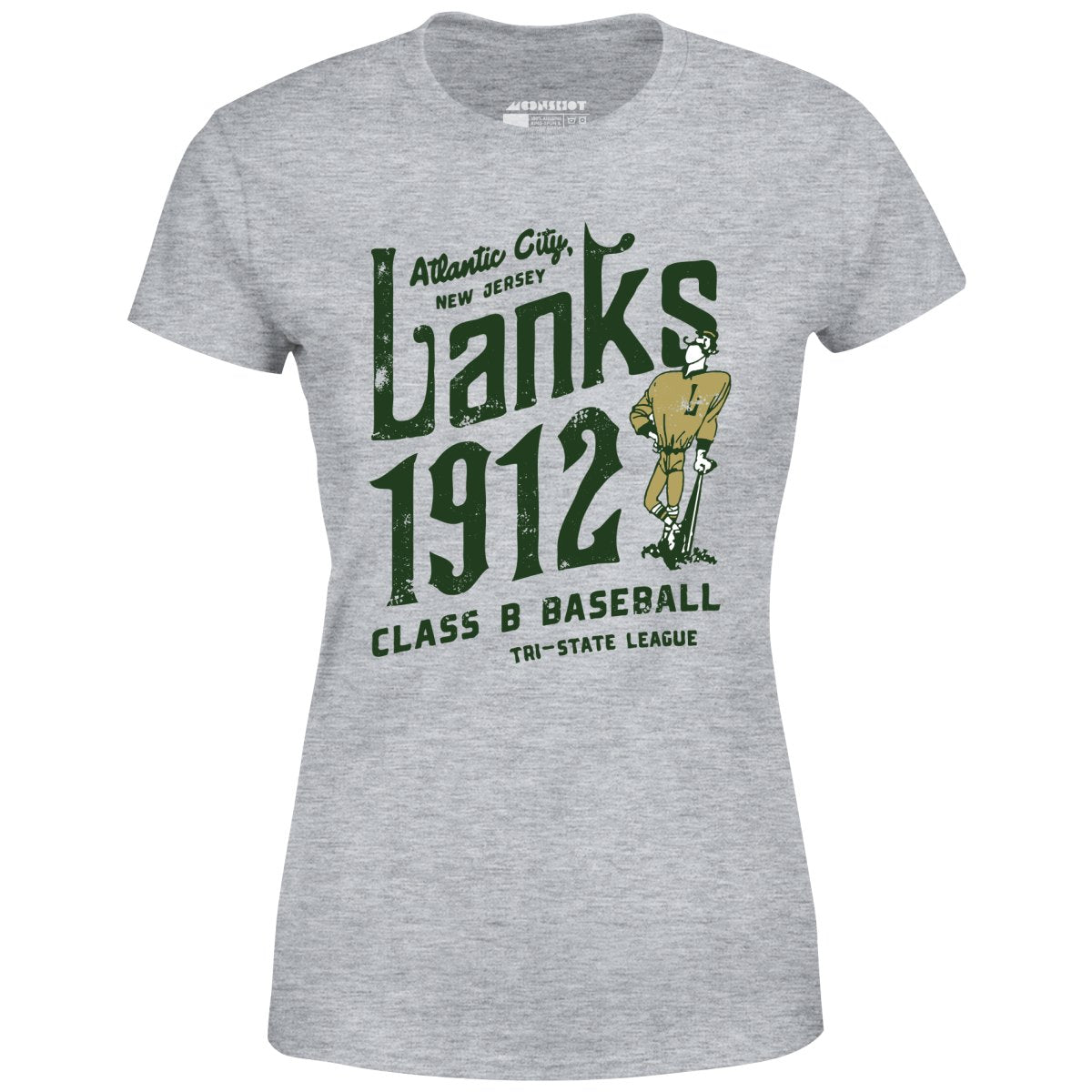 Atlantic City Lanks - New Jersey - Vintage Defunct Baseball Teams - Women's T-Shirt