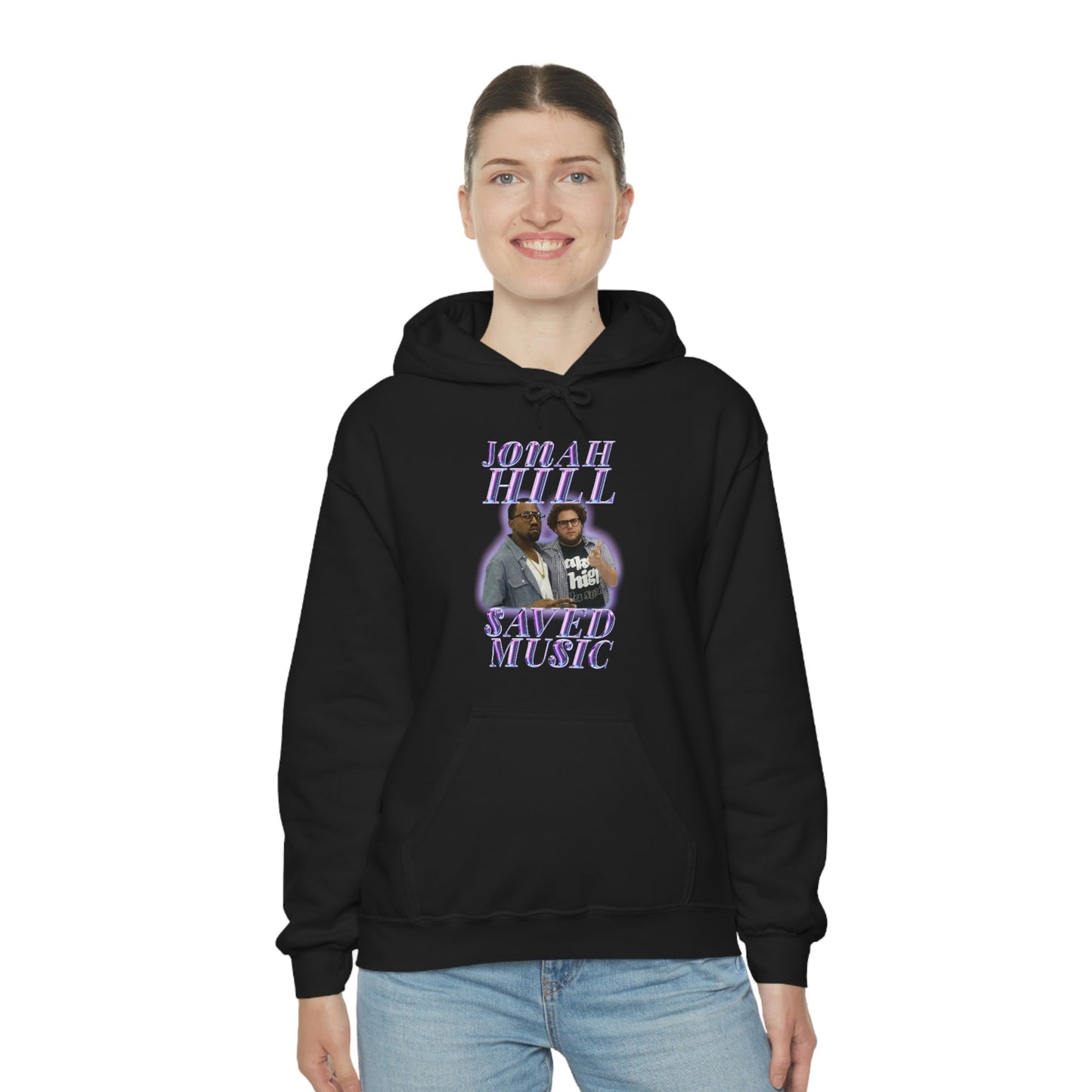 JONAH HILL SAVED MUSIC (KANYE) - Unisex Heavy Blendâ„¢ Hooded Sweatshirt
