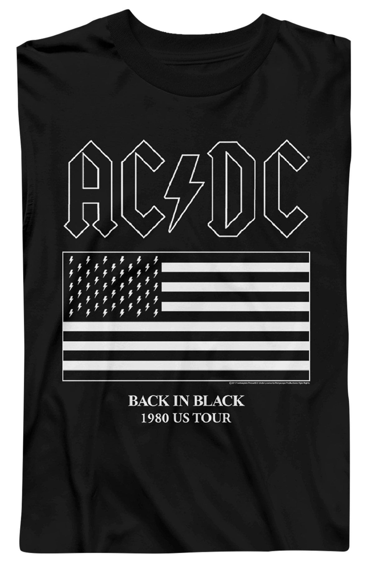 Back In Black 1980 US Tour ACDC Long Sleeve Shirt