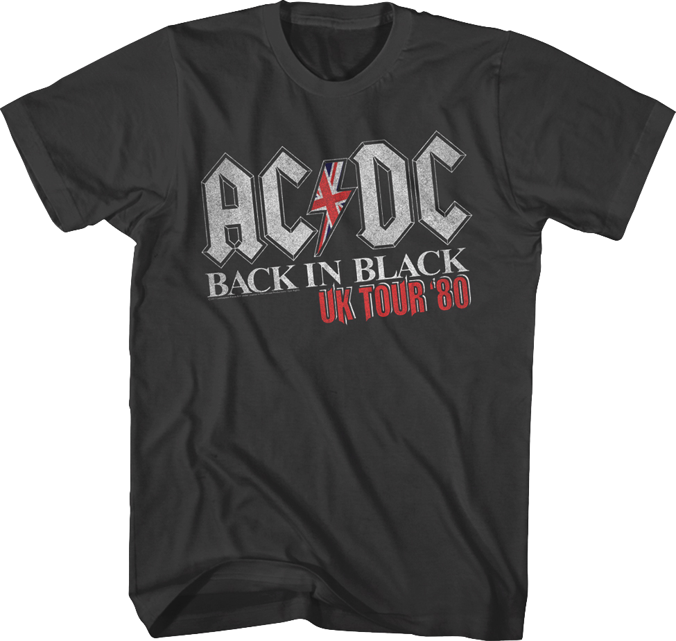 Back In Black UK Tour ACDC T-Shirt