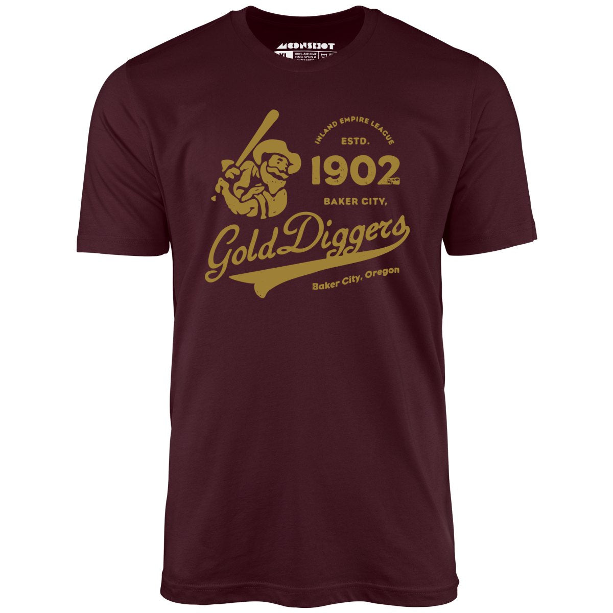 Baker City Gold Diggers - Oregon - Vintage Defunct Baseball Teams - Unisex T-Shirt