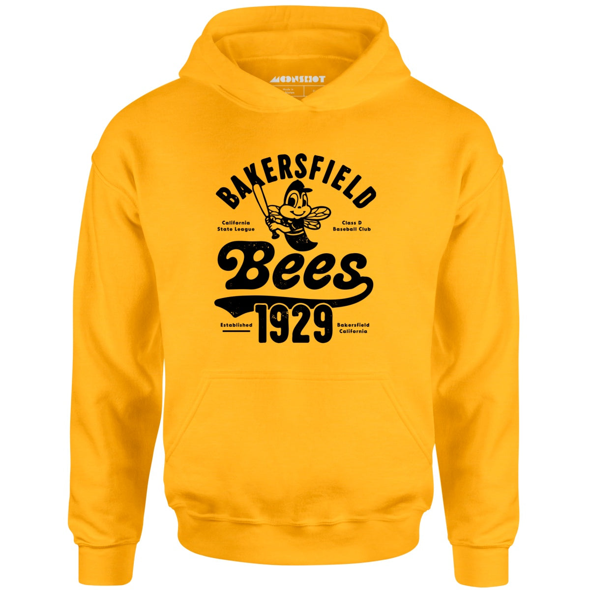 Bakersfield Bees - California - Vintage Defunct Baseball Teams - Unisex Hoodie