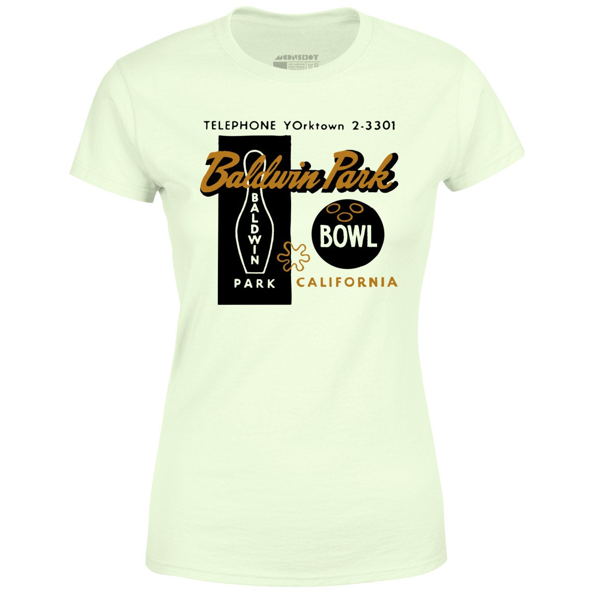 Baldwin Park Bowl - Baldwin Park, CA - Vintage Bowling Alley - Women's T-Shirt