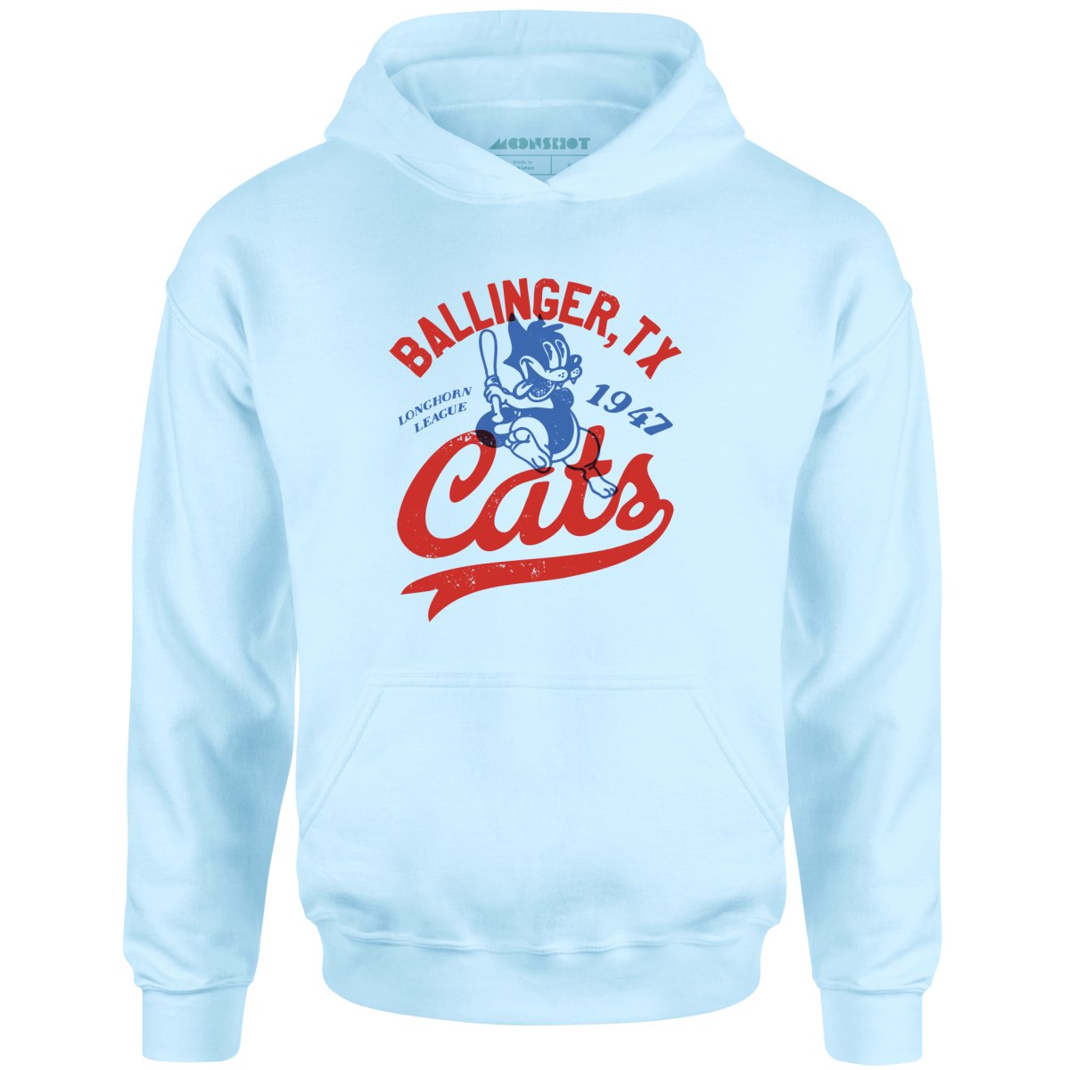 Ballinger Cats - Texas - Vintage Defunct Baseball Teams - Unisex Hoodie