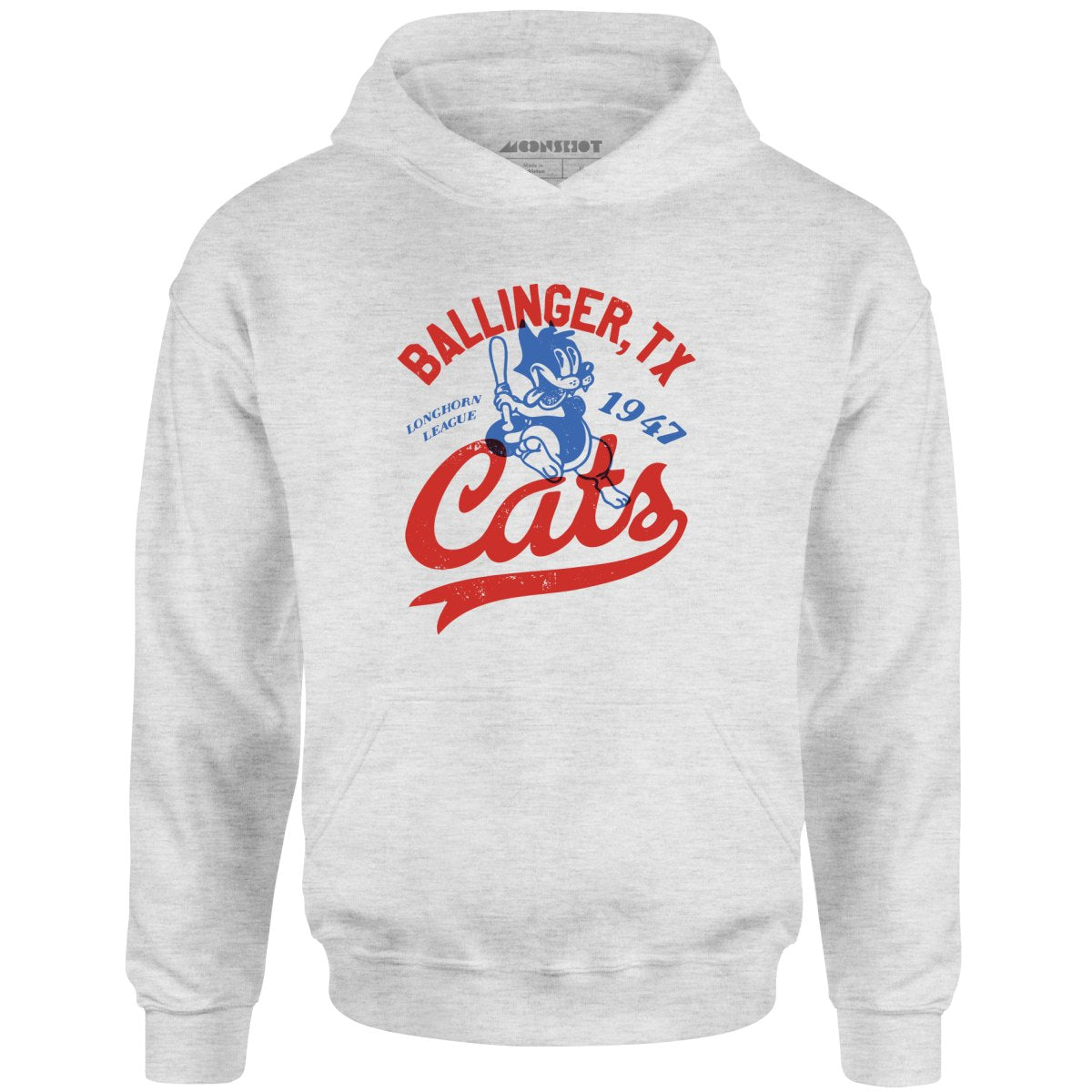 Ballinger Cats - Texas - Vintage Defunct Baseball Teams - Unisex Hoodie