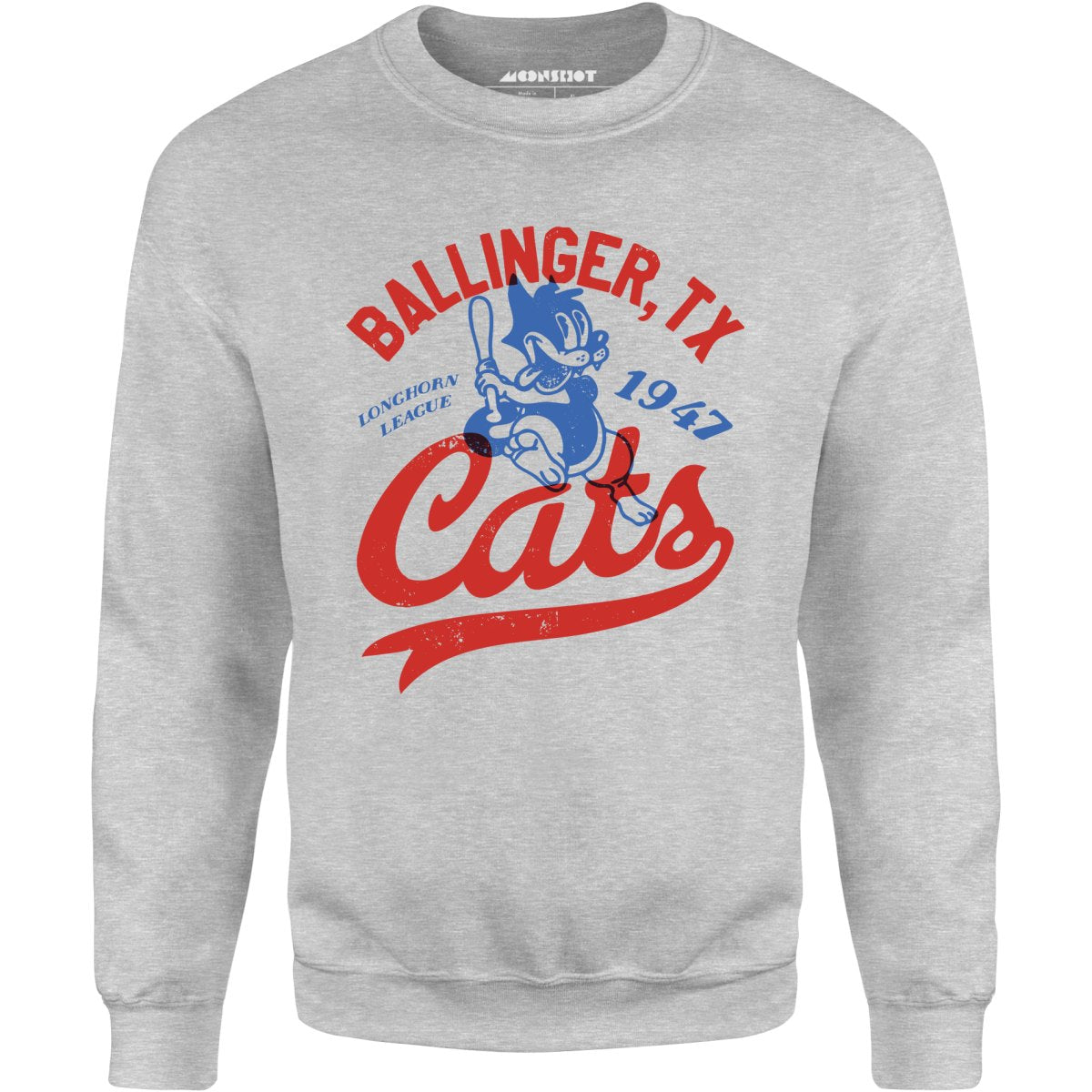 Ballinger Cats - Texas - Vintage Defunct Baseball Teams - Unisex Sweatshirt