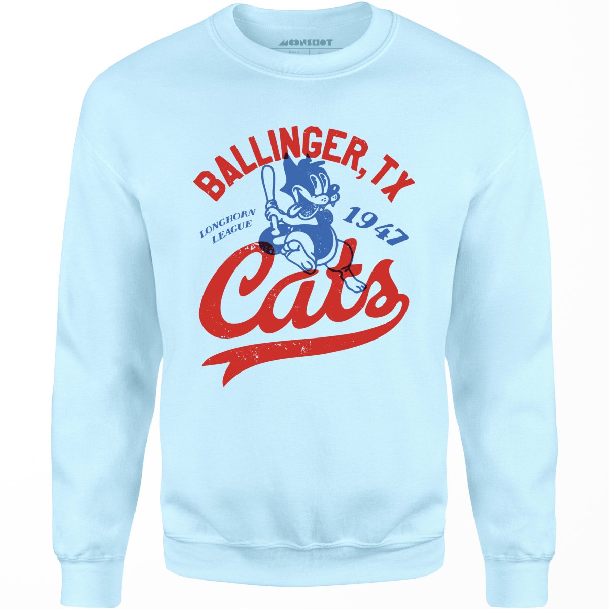 Ballinger Cats - Texas - Vintage Defunct Baseball Teams - Unisex Sweatshirt