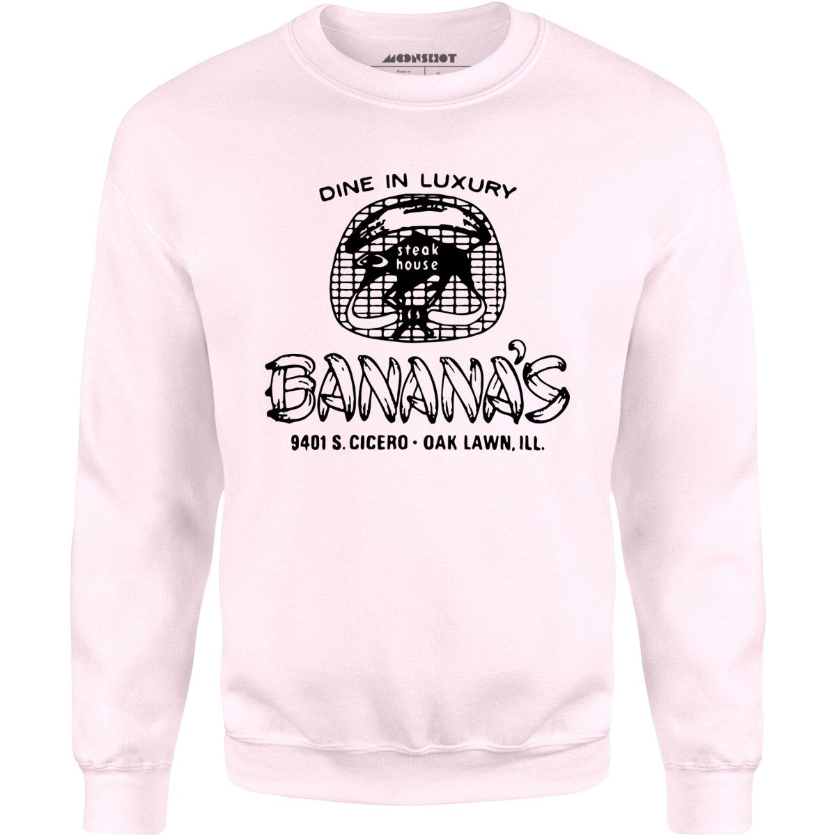 Banana's Steak House v2 - Oak Lawn, IL - Vintage Restaurant - Unisex Sweatshirt