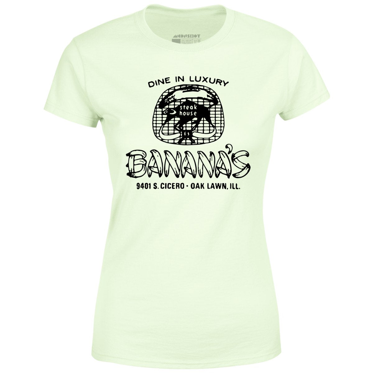 Banana's Steak House v2 - Oak Lawn, IL - Vintage Restaurant - Women's T-Shirt