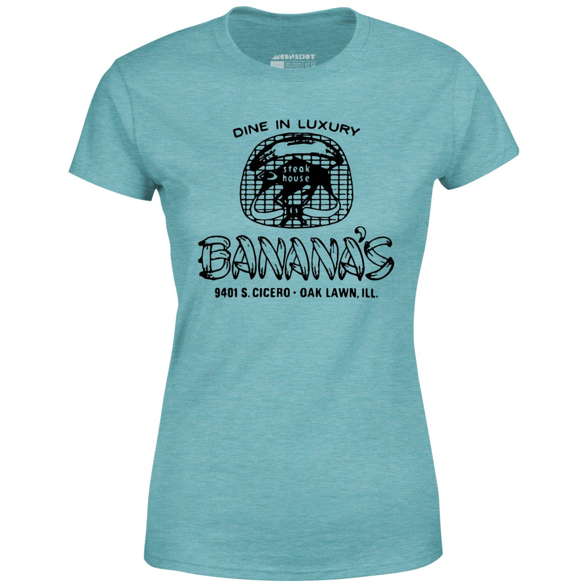 Banana's Steak House v2 - Oak Lawn, IL - Vintage Restaurant - Women's T-Shirt