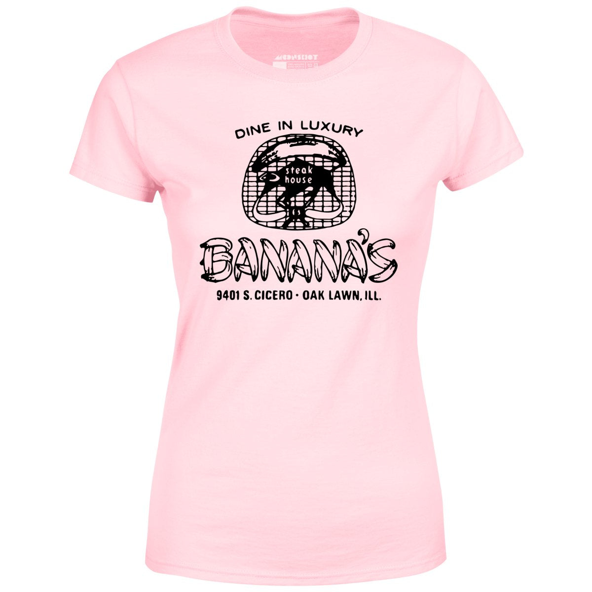 Banana's Steak House v2 - Oak Lawn, IL - Vintage Restaurant - Women's T-Shirt