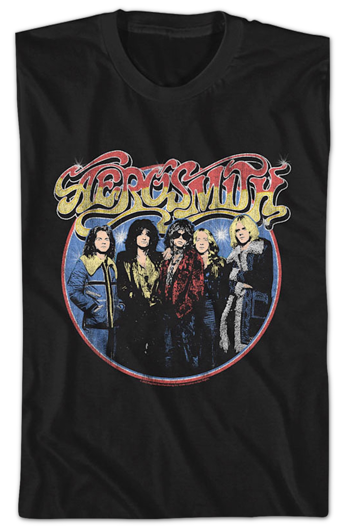 Band Photo Circle Aerosmith T-Shirt