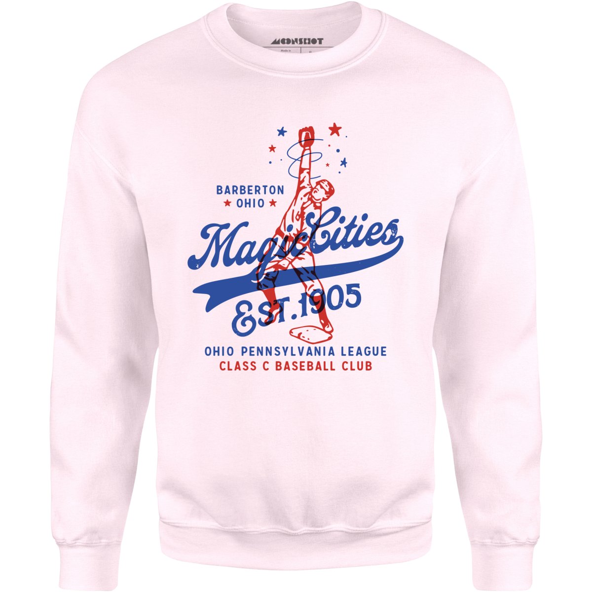 Barberton Magic Cities - Ohio - Vintage Defunct Baseball Teams - Unisex Sweatshirt