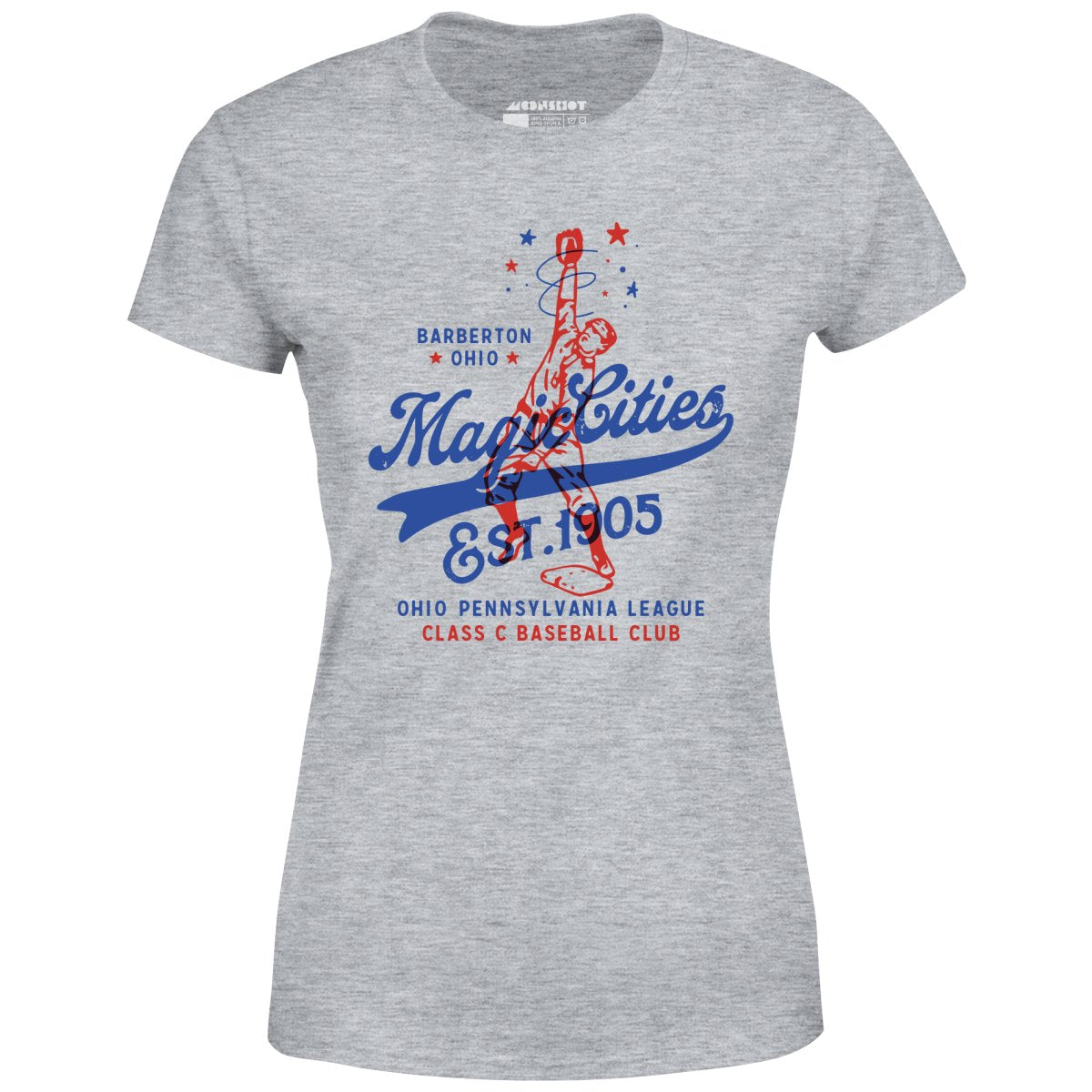 Barberton Magic Cities - Ohio - Vintage Defunct Baseball Teams - Women's T-Shirt
