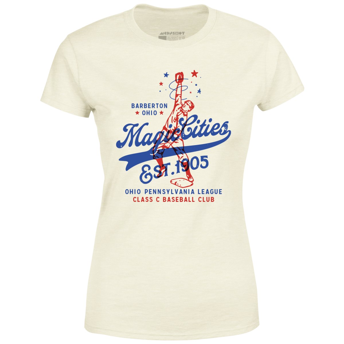 Barberton Magic Cities - Ohio - Vintage Defunct Baseball Teams - Women's T-Shirt
