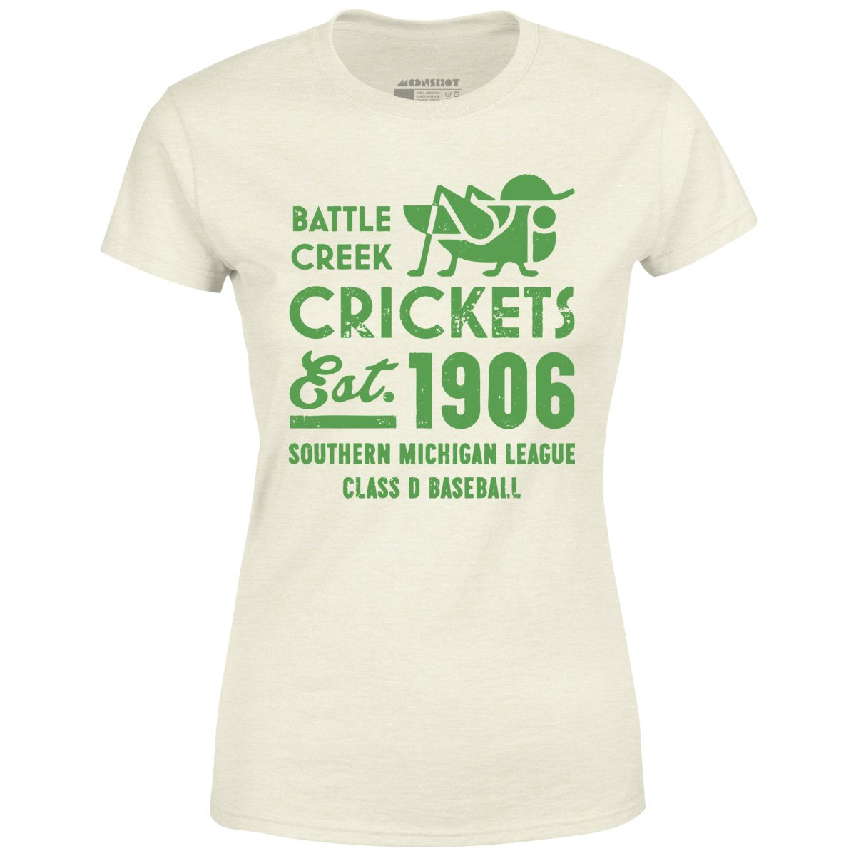 Battle Creek Crickets - Michigan - Vintage Defunct Baseball Teams - Women's T-Shirt
