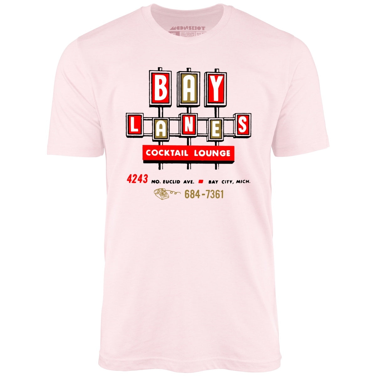 Bay Lanes - Bay City, MI - Vintage Bowling Alley - Unisex T-Shirt