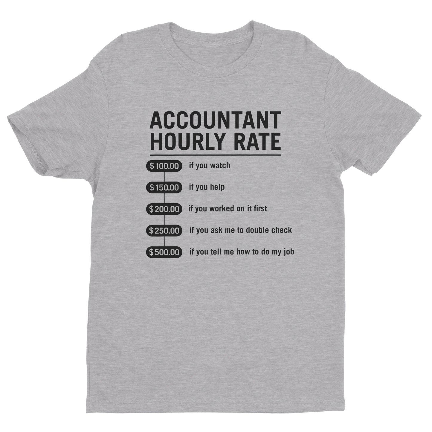 Accountant Hourly Rate Tee